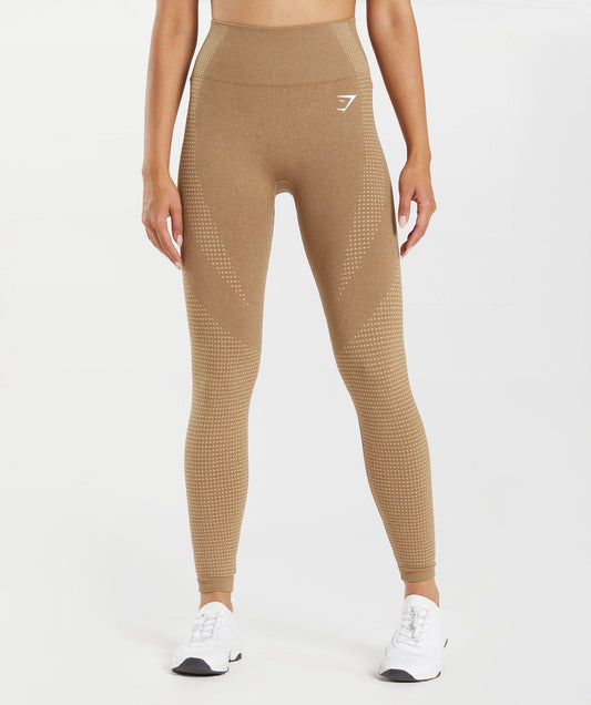 Gymshark fawn marl vital leggings size S (8-10) brand new without tags