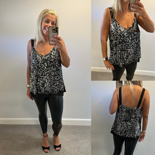 George black sequin top size 16 brand new with tags