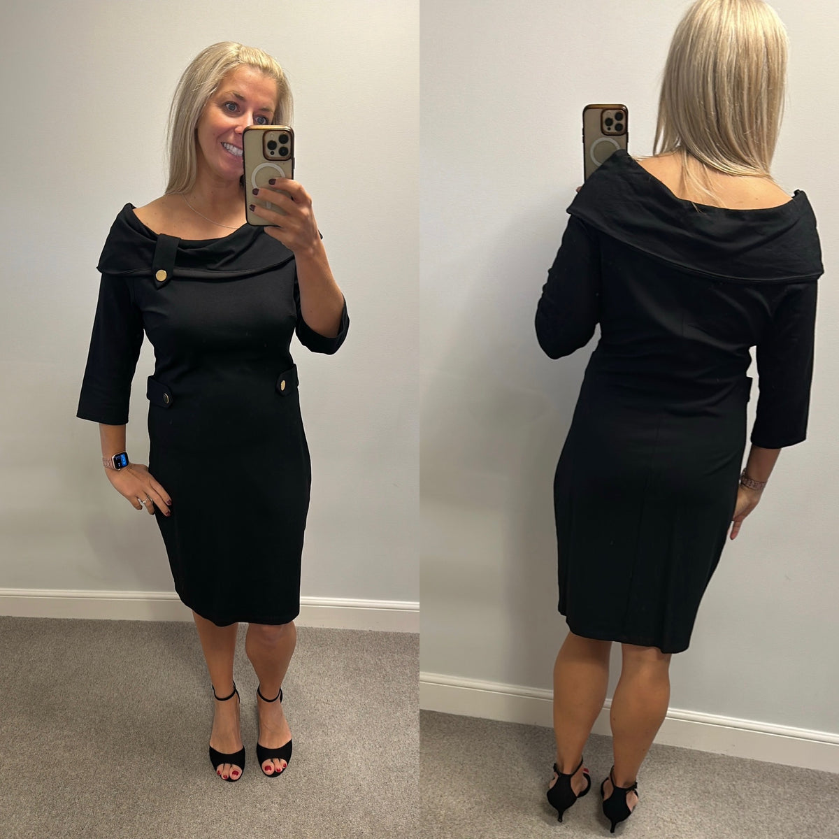 Frank Lyman black dress size 18