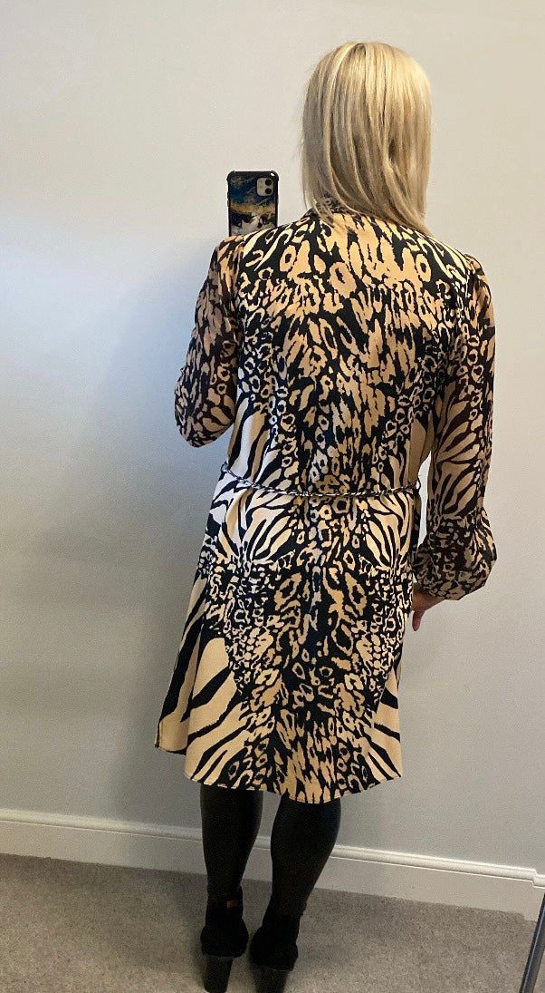 Lipsy animal print dress size 16