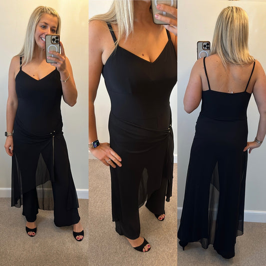 Liz Jordan black jumpsuit size 14