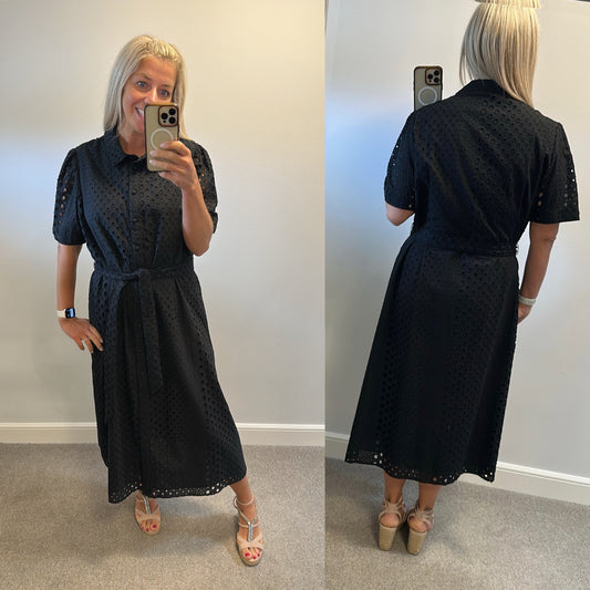 Marks and Spencer’s black embroidered dress brand new without tags size 20