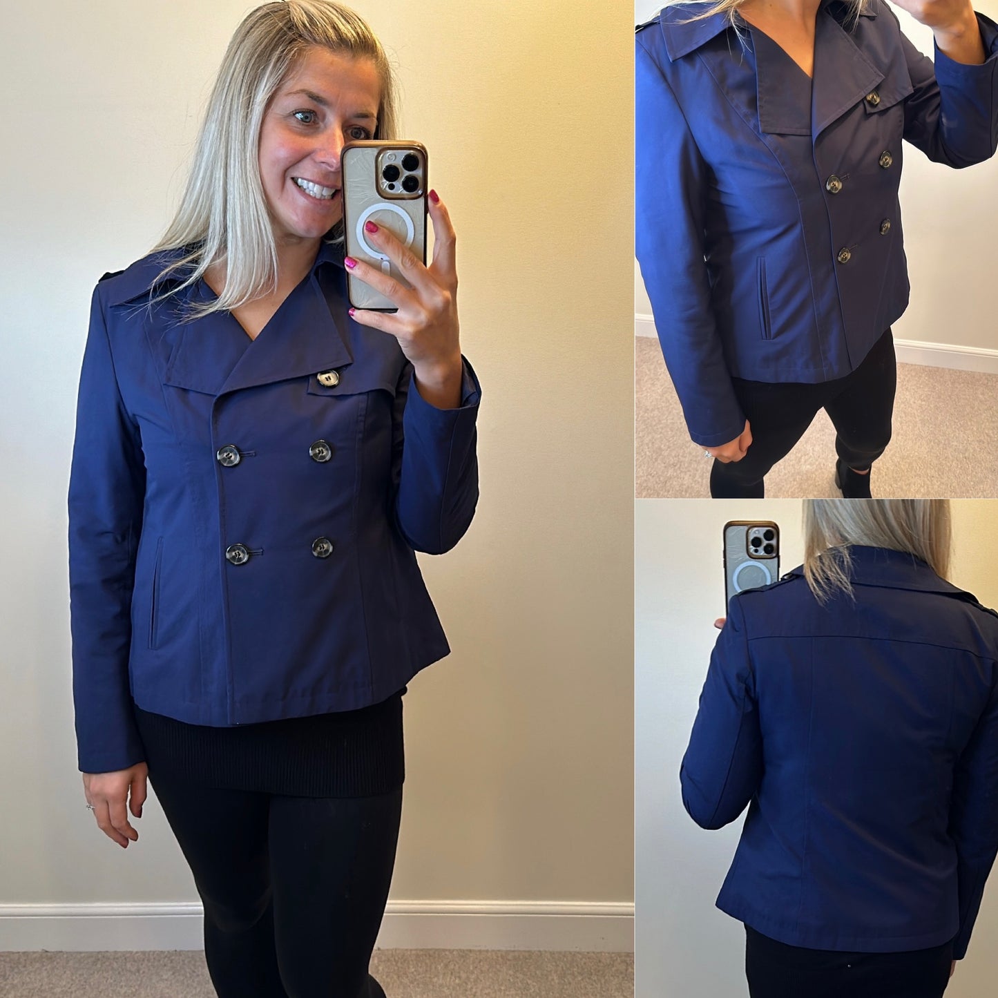 M&S collection navy jacket size 12