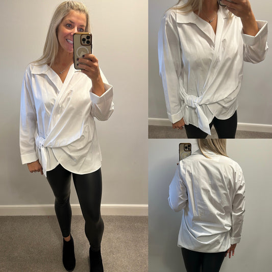 Marks and Spencer’s white wrap shirt size 20 brand new with tags