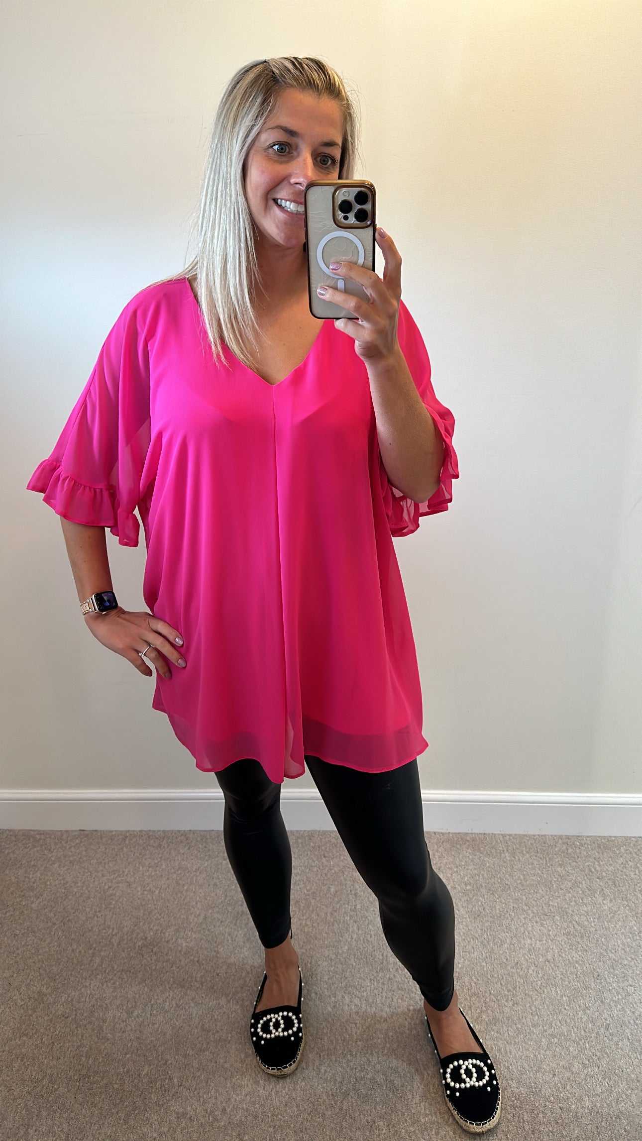 Roman pink top size 20