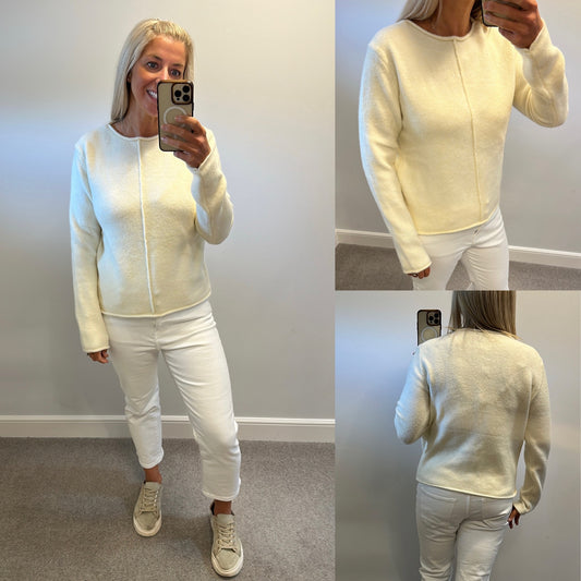 Zara cream knit jumper size XL (UK 12-16) brand new with tags