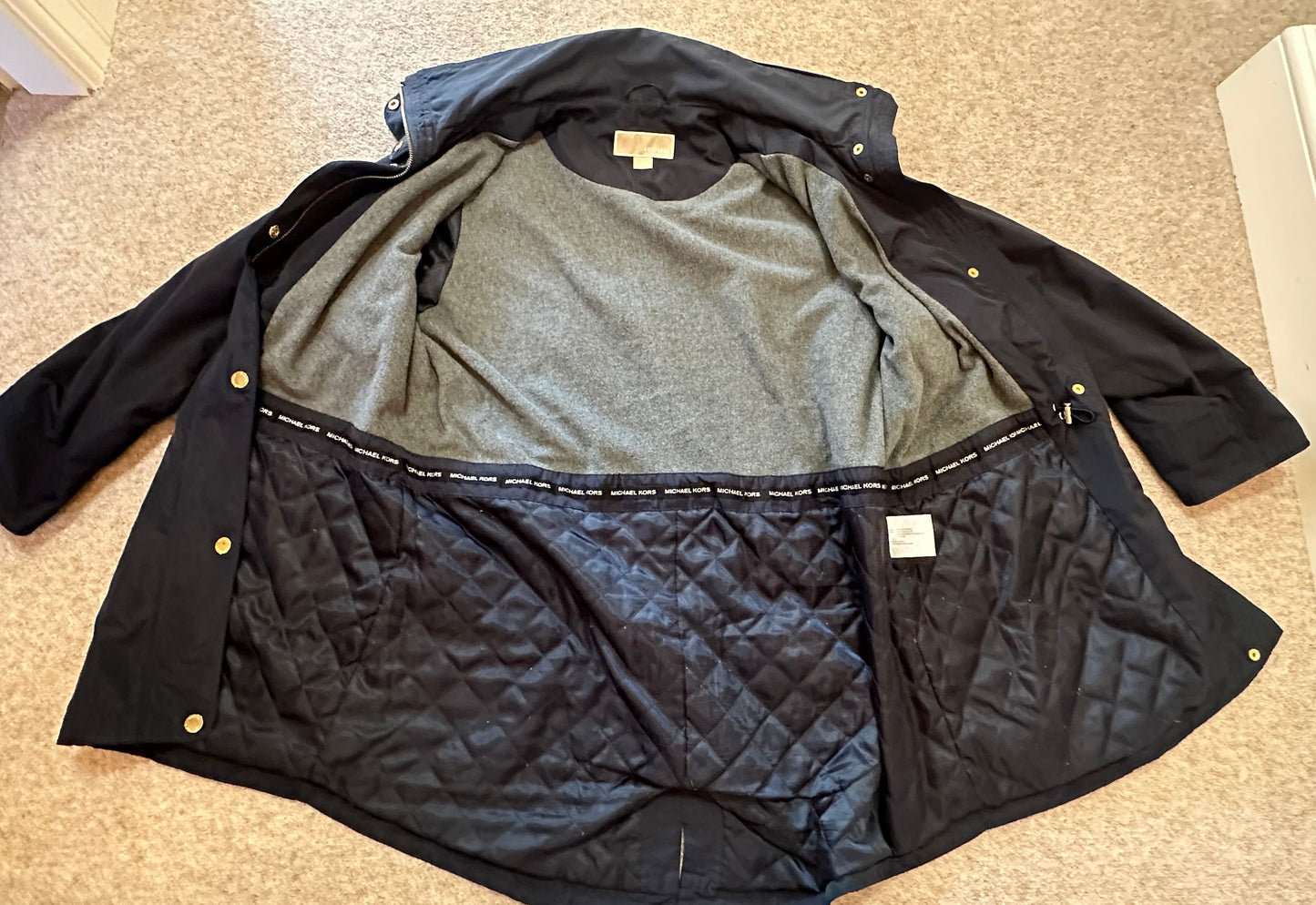 Michael Kors navy jacket size OX fit upto size 20