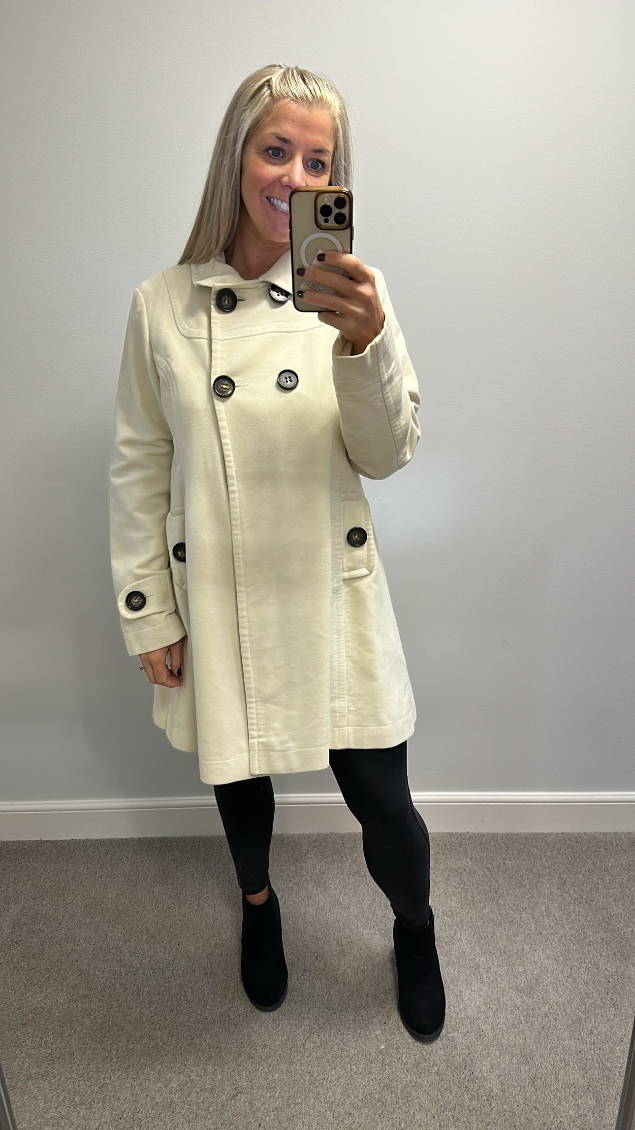 Next cream jacket size 16