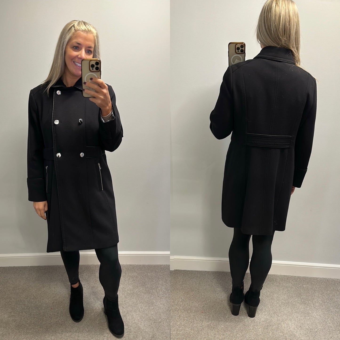 Wallis black jacket size 16 petite