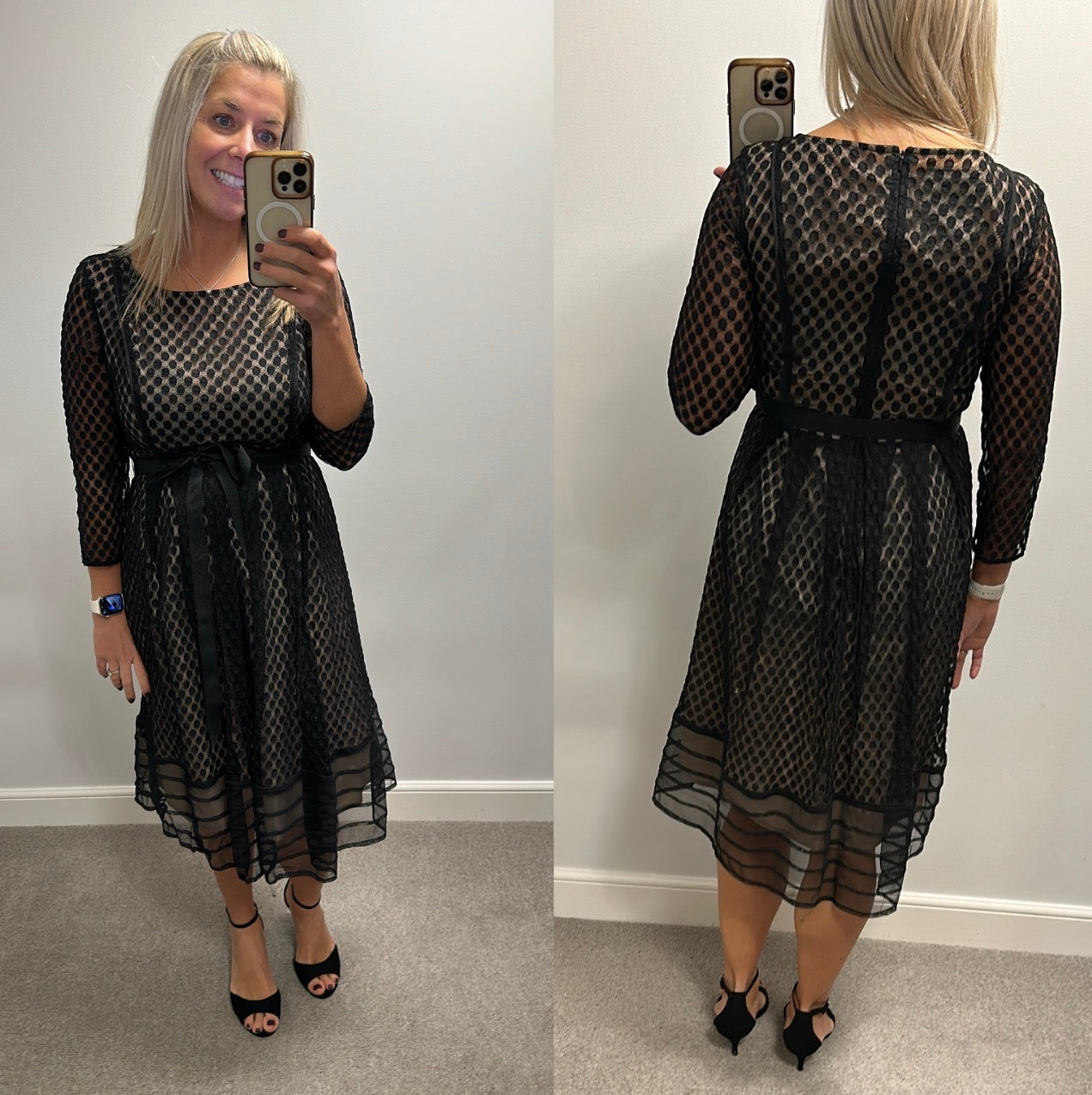 Betty Jackson black dress size 12